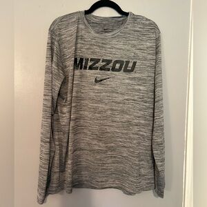 Nike Mizzou Gray Long Sleeve Shirt- XL